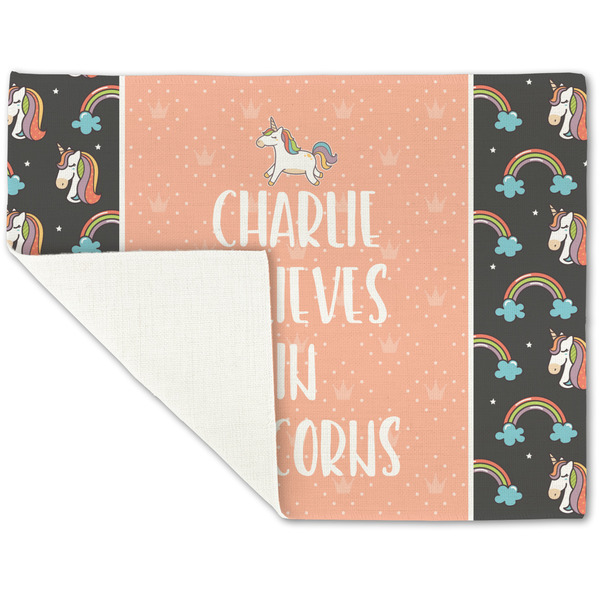 Unicorns Linen Placemat - Folded Corner (single side)