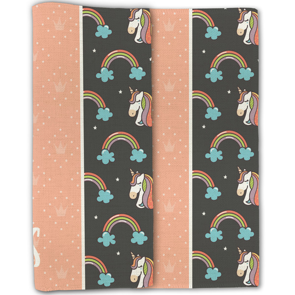 Unicorns Linen Placemat - Folded Half (double sided)