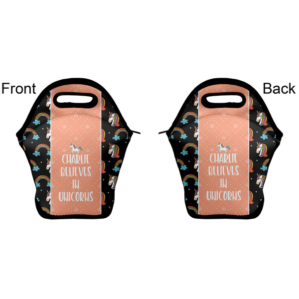 Unicorns Lunch Bag - Front and Back