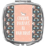 Unicorns Compact Makeup Mirror (Personalized)