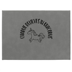 Unicorns Medium Gift Box w/ Engraved Leather Lid (Personalized)