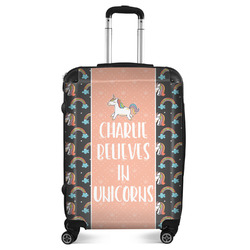 Unicorns Suitcase - 24" Medium - Checked (Personalized)