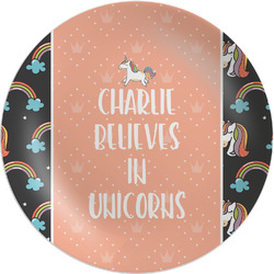 Unicorns Melamine Plate (Personalized)