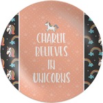 Unicorns Melamine Plate (Personalized)