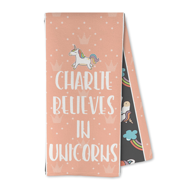Custom Unicorns Kitchen Towel - Microfiber (Personalized)