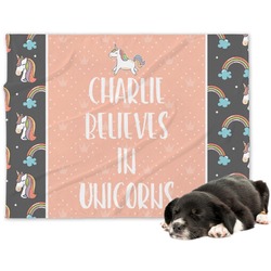 Unicorns Dog Blanket (Personalized)