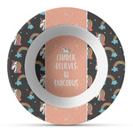 Unicorns Plastic Bowl - Microwave Safe - Composite Polymer (Personalized)