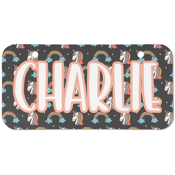 Unicorns Mini Bicycle License Plate - Two Holes