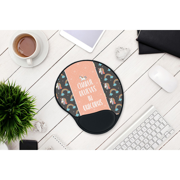Unicorns Mouse Pad with Wrist Rest - LIFESYTLE 1