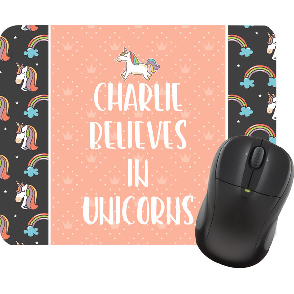 Custom Unicorns Rectangular Mouse Pad (Personalized)