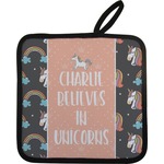 Unicorns Pot Holder w/ Name or Text