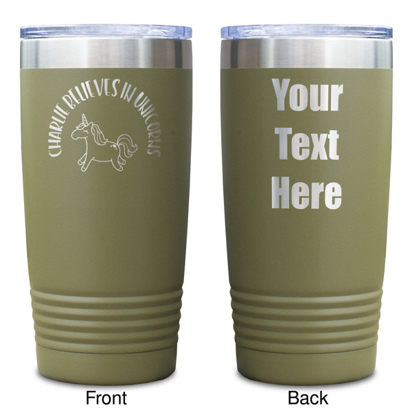 Unicorns Olive Polar Camel Tumbler - 20oz - Double Sided - Approval