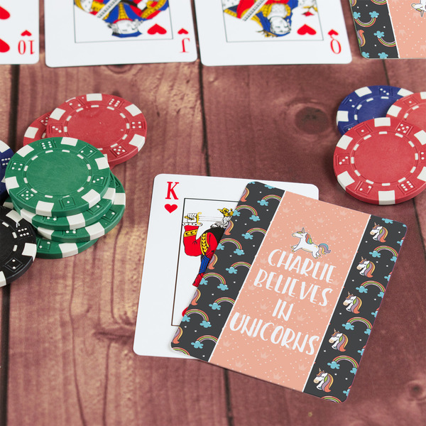 Unicorns On Table with Poker Chips