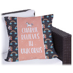 Unicorns Outdoor Pillow - 16" (Personalized)