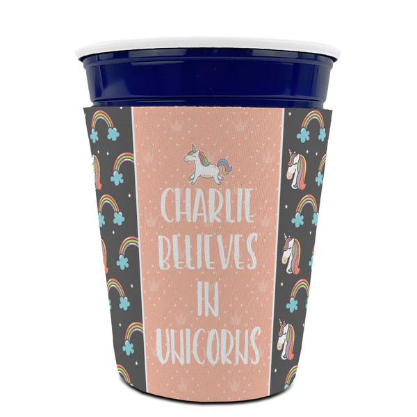Unicorns Party Cup Sleeves - without bottom - FRONT (on cup)