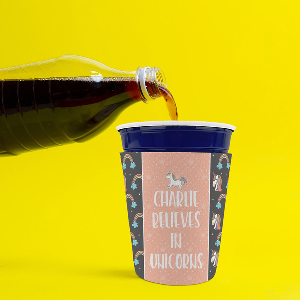 Unicorns Party Cup Sleeves - without bottom - Lifestyle