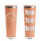 Unicorns Peach RTIC Everyday Tumbler - 28 oz. - Front and Back