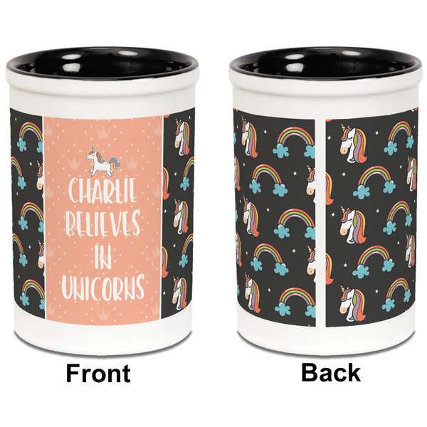Unicorns Pencil Holder - Black - approval