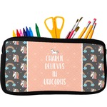 Unicorns Neoprene Pencil Case - Small w/ Name or Text
