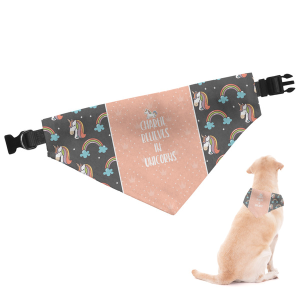 Custom Unicorns Dog Bandana - XLarge (Personalized)