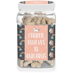 Unicorns Dog Treat Jar (Personalized)