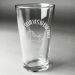 Unicorns Pint Glass - Engraved (Personalized)