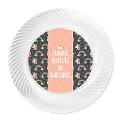 Unicorns Plastic Party Dinner Plates - 10" (Personalized)