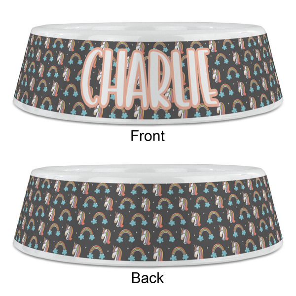 Unicorns Plastic Pet Bowls - Large - APPROVAL