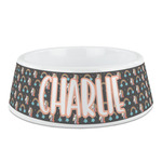 Unicorns Plastic Dog Bowl (Personalized)