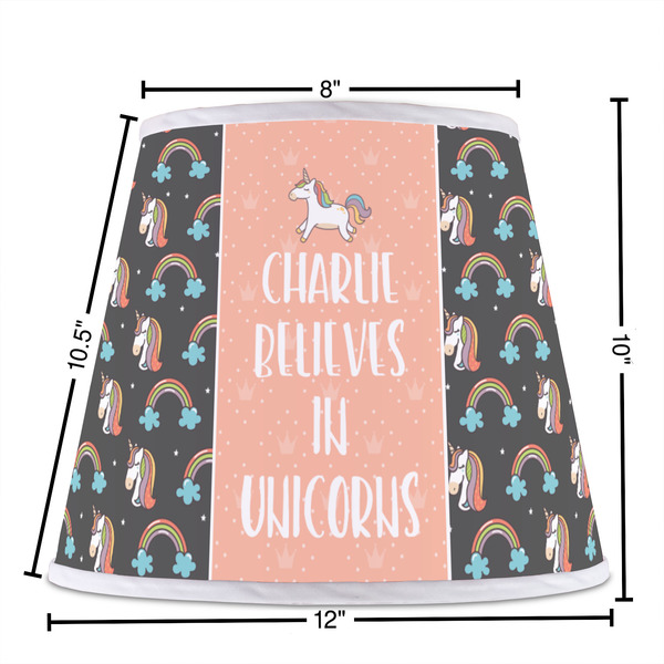 Unicorns Poly Film Empire Lampshade - Dimensions