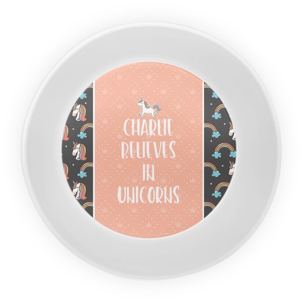 Unicorns Melamine Bowl - Center
