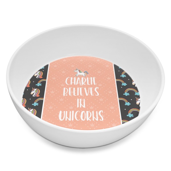 Custom Unicorns Melamine Bowl - 8 oz (Personalized)