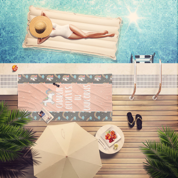 Unicorns Pool Towel Lifestyle