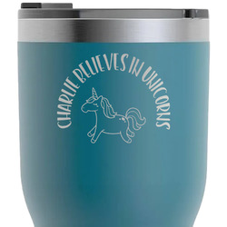 Unicorns RTIC Tumbler - Dark Teal - Laser Engraved - Double-Sided (Personalized)