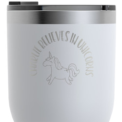 Unicorns RTIC Tumbler - White - Engraved Front & Back (Personalized)