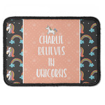Unicorns Iron On Rectangle Patch w/ Name or Text