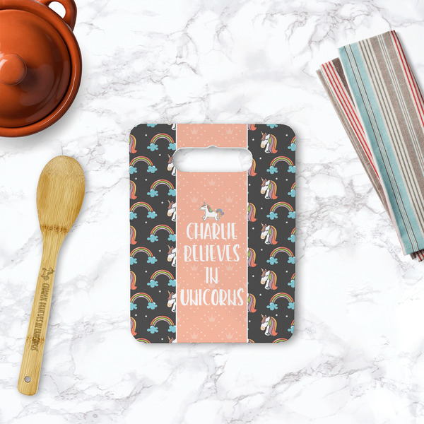Unicorns Rectangle Trivet with Handle - LIFESTYLE
