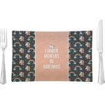 Unicorns Glass Rectangular Lunch / Dinner Plate (Personalized)