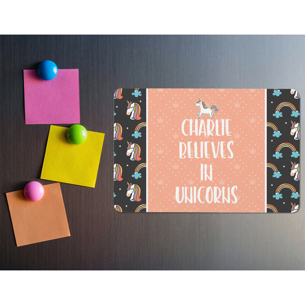 Unicorns Rectangular Fridge Magnet - LIFESTYLE