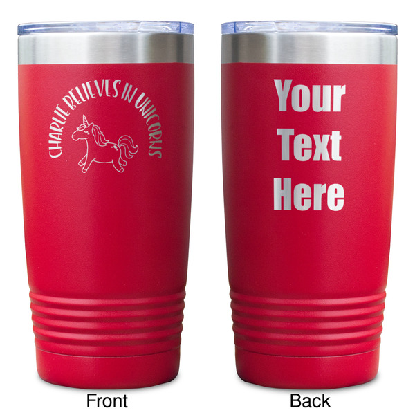 Unicorns Red Polar Camel Tumbler - 20oz - Double Sided - Approval