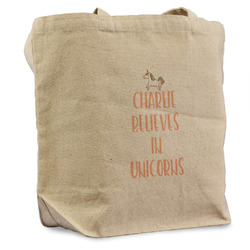 Unicorns Reusable Cotton Grocery Bag - Single (Personalized)