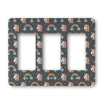 Unicorns Rocker Style Light Switch Cover - Three Switch