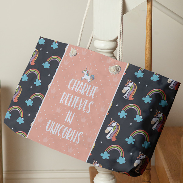 Unicorns Large Rope Tote - Life Style