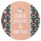 Unicorns Round Rubber Backed Coaster (Personalized)