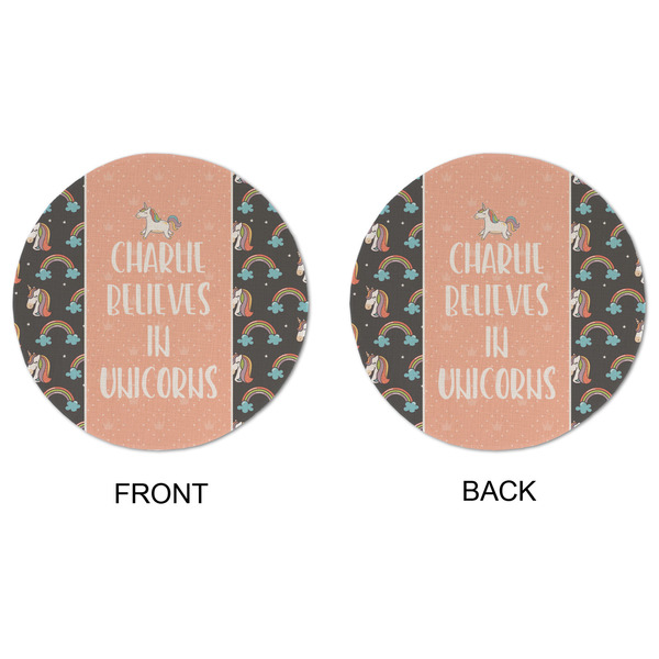 Unicorns Round Linen Placemats - APPROVAL (double sided)