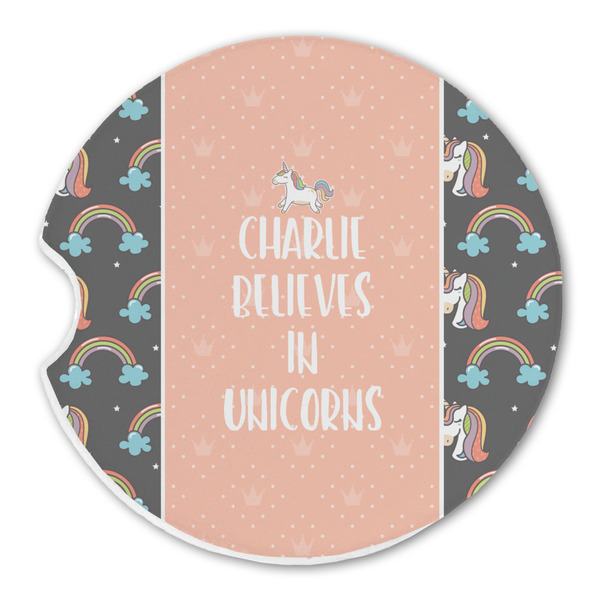 Unicorns Sandstone Car Coaster - Single