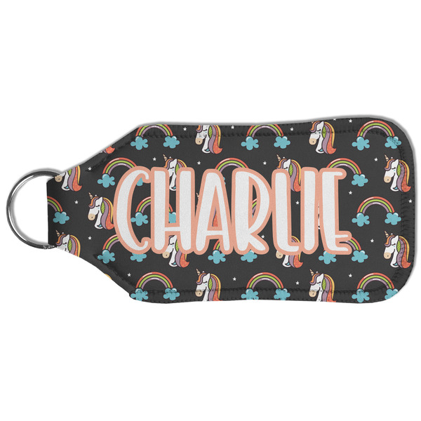 Unicorns Sanitizer Holder Keychain - Large (Back)