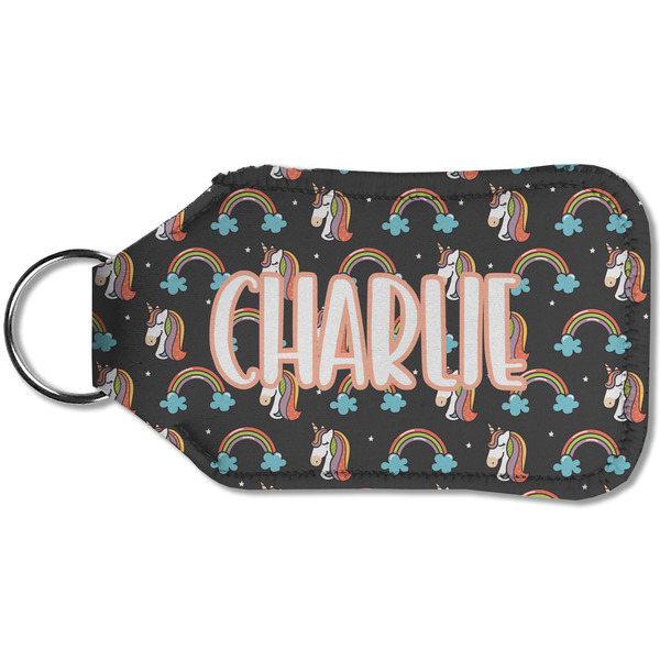 Unicorns Sanitizer Holder Keychain - Small (Back)