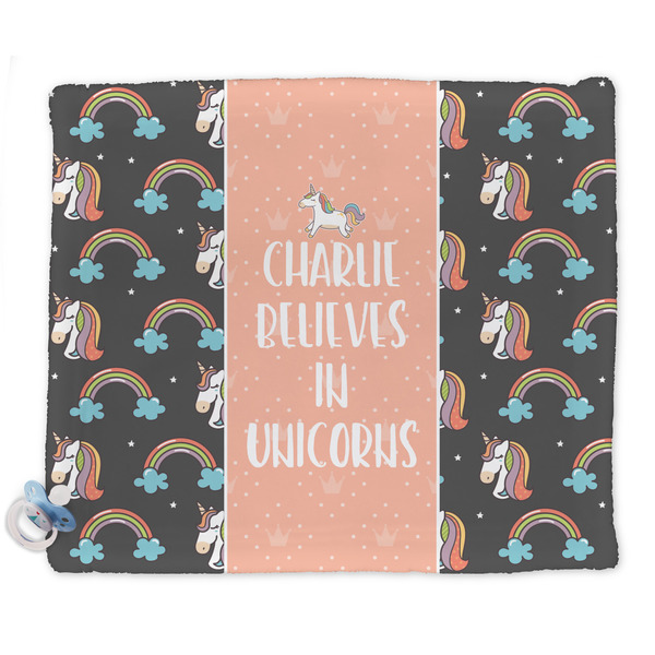 Custom Unicorns Security Blanket - Single Sided (Personalized)