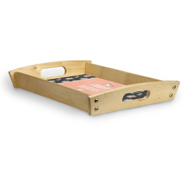 Unicorns Serving Tray Wood Small - Corner